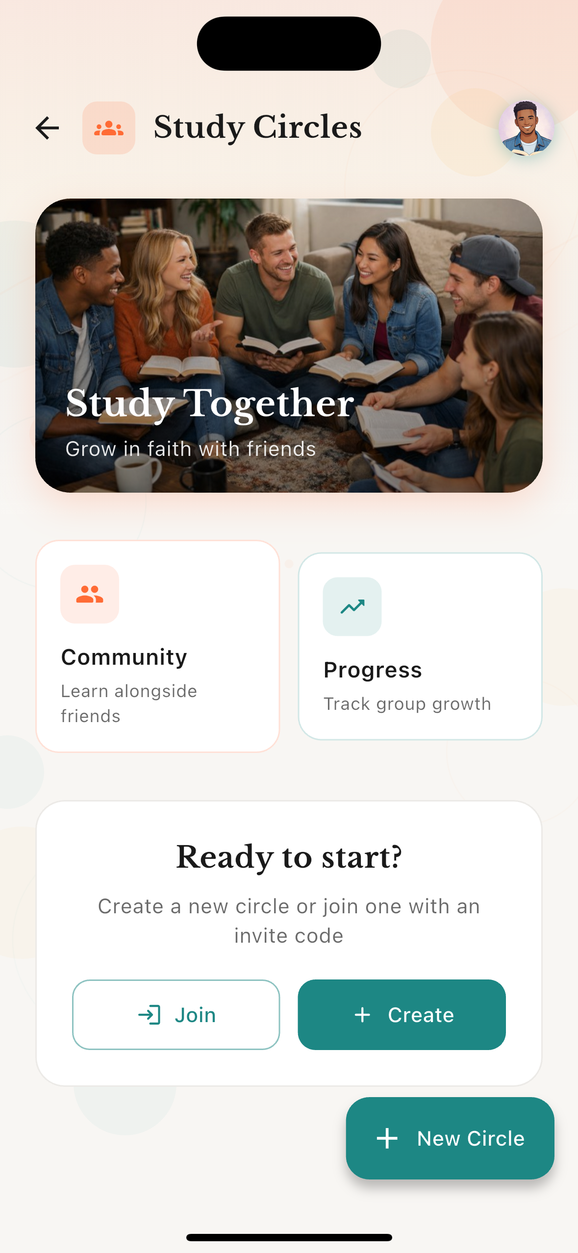 Study Circles feature in VerseRoot